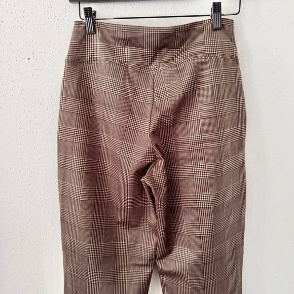 KiraGrace Nina Houndstooth Straight Leg Pull On Pants Ponte Women's Size Small S - Picture 7 of 11